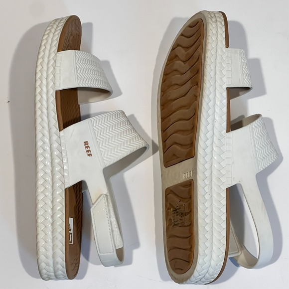 Reef Sandals Water Vista White Beach Boating Women's Size 10 - Picture 7 of 10